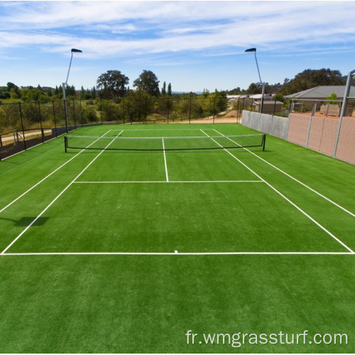 Tapis de gazon artificiel pour le tennis